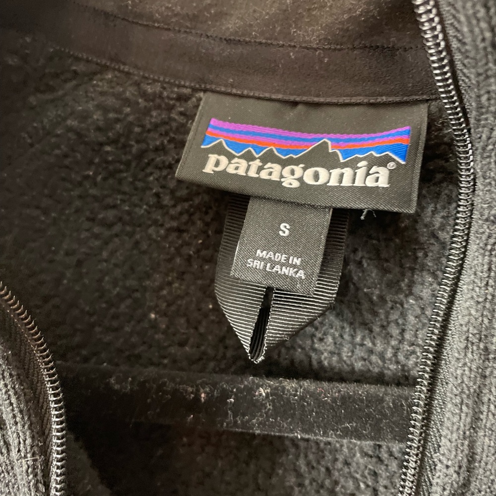 Patagonia Women’s Quarter Zip Black Sz S - Picture 6 of 6